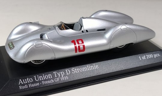 Auto Union Typ D Stromlinie , GP Francie 1938